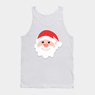 Happy Santa Claus Pattern Tank Top